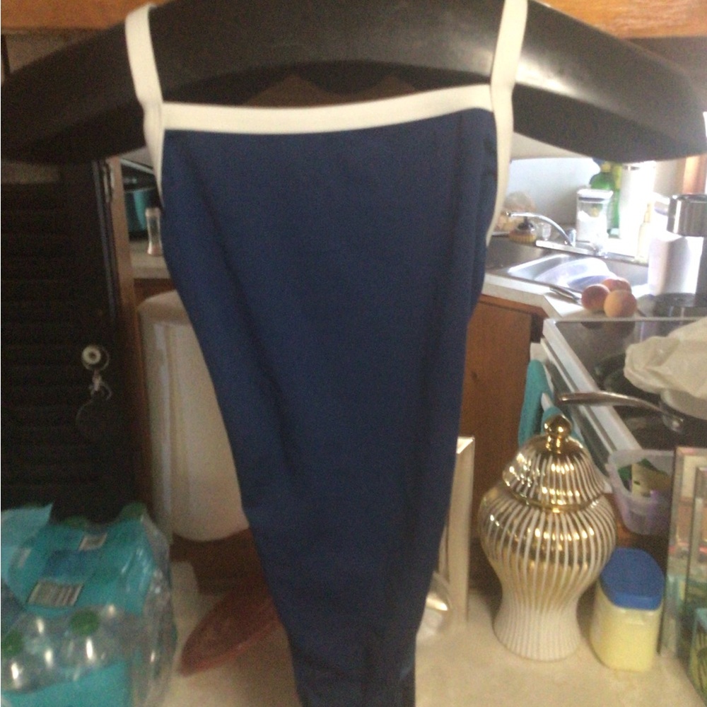 Speedo Navy and White Swimwear
